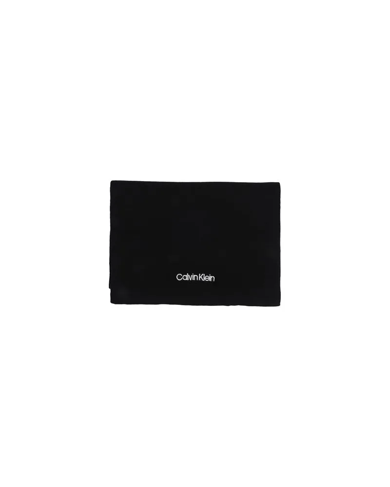Calvin Klein ESSENTIAL KNIT SCARF  - ACCESSOIRES - Schalsauf YOOX.COM Schwarz