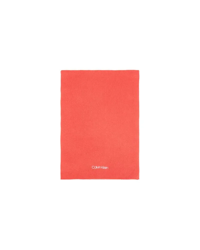 Calvin Klein ESSENTIAL KNIT SCARF  - ACCESSOIRES - Schalsauf YOOX.COM Orange