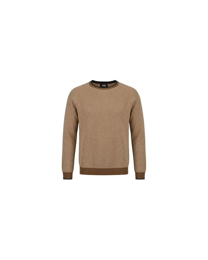 Alpha Studio STRICKWAREN - Pulloverauf YOOX.COM Sand