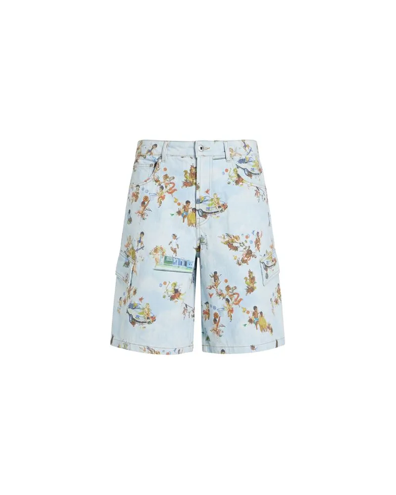 OFF-WHITE HOSEN & RÖCKE - Jeansshortsauf YOOX.COM Blau