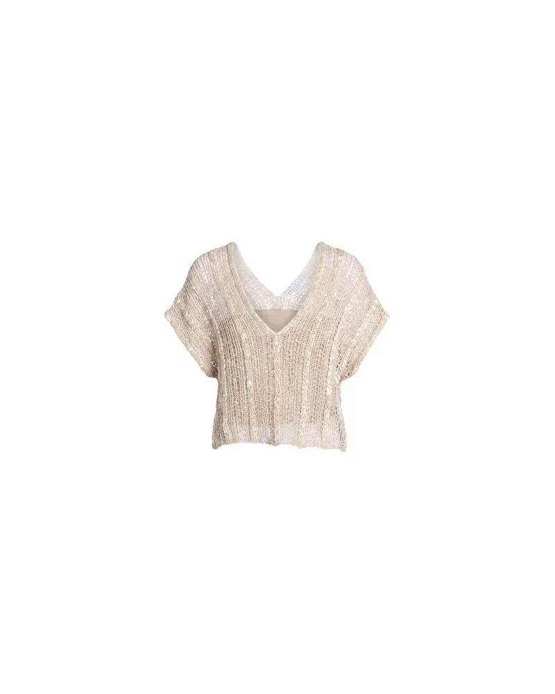 Brunello Cucinelli STRICKWAREN - Pulloverauf YOOX.COM Beige
