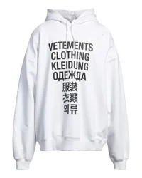 VETEMENTS Sweatshirt Weiß