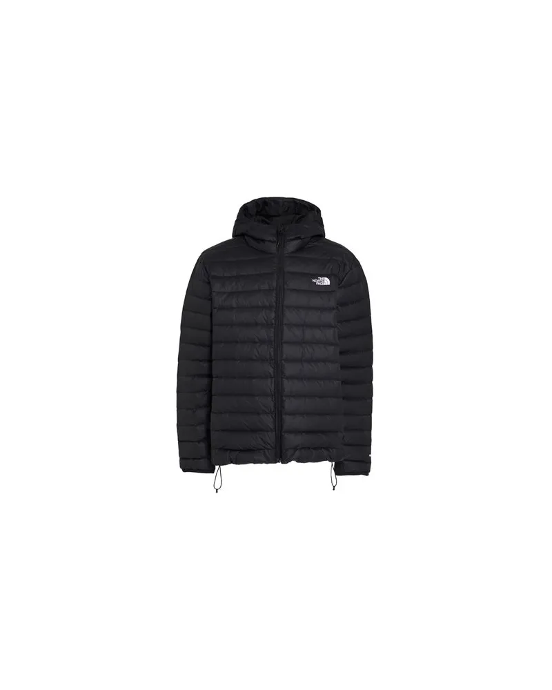 The North Face M CLASSIC DOWN HOODED JACKET   - JACKEN & MÄNTEL - Pufferjacken & Daunenjackenauf YOOX.COM Schwarz