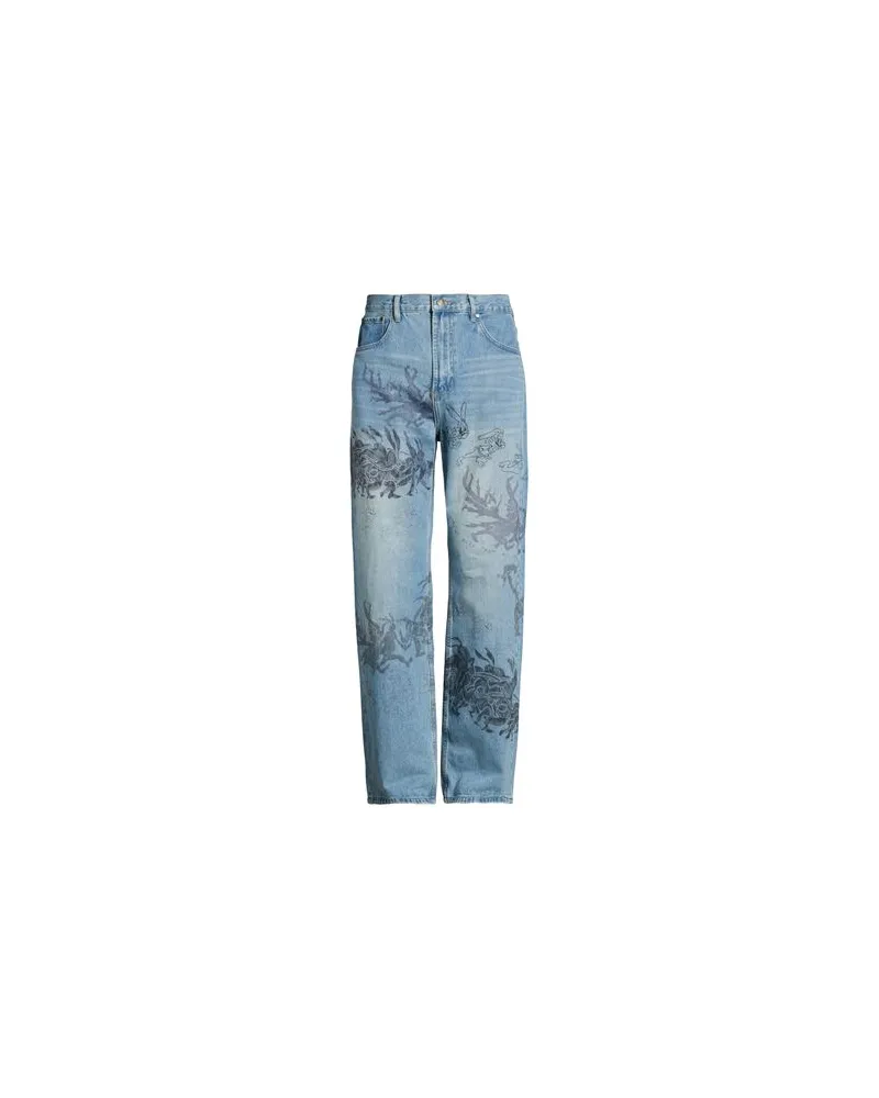 DOMREBEL HOSEN & RÖCKE - Jeanshosenauf YOOX.COM Blau
