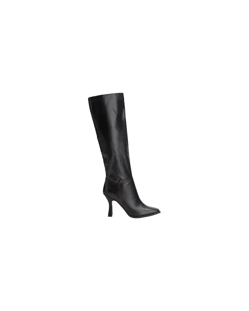 8 by Yoox GLOVE LEATHER HEELED  BOOTS  - SCHUHE - Stiefelauf YOOX.COM Schwarz