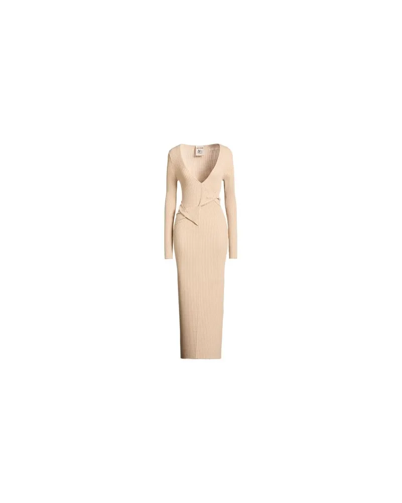 Semicouture KLEIDER - Maxi-Kleiderauf YOOX.COM Beige