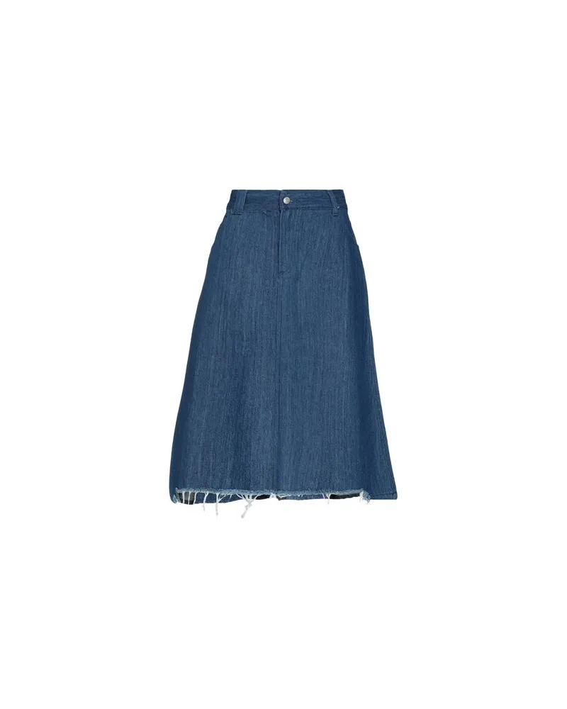 Roy Roger's HOSEN & RÖCKE - Midi-Röckeauf YOOX.COM Blau