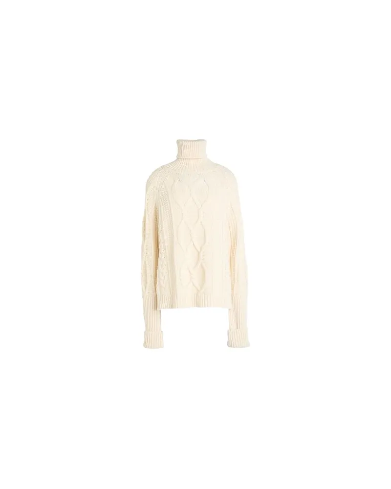 MAX&Co. TALEA  - STRICKWAREN - Rollkragenpulloverauf YOOX.COM Cremeweiß