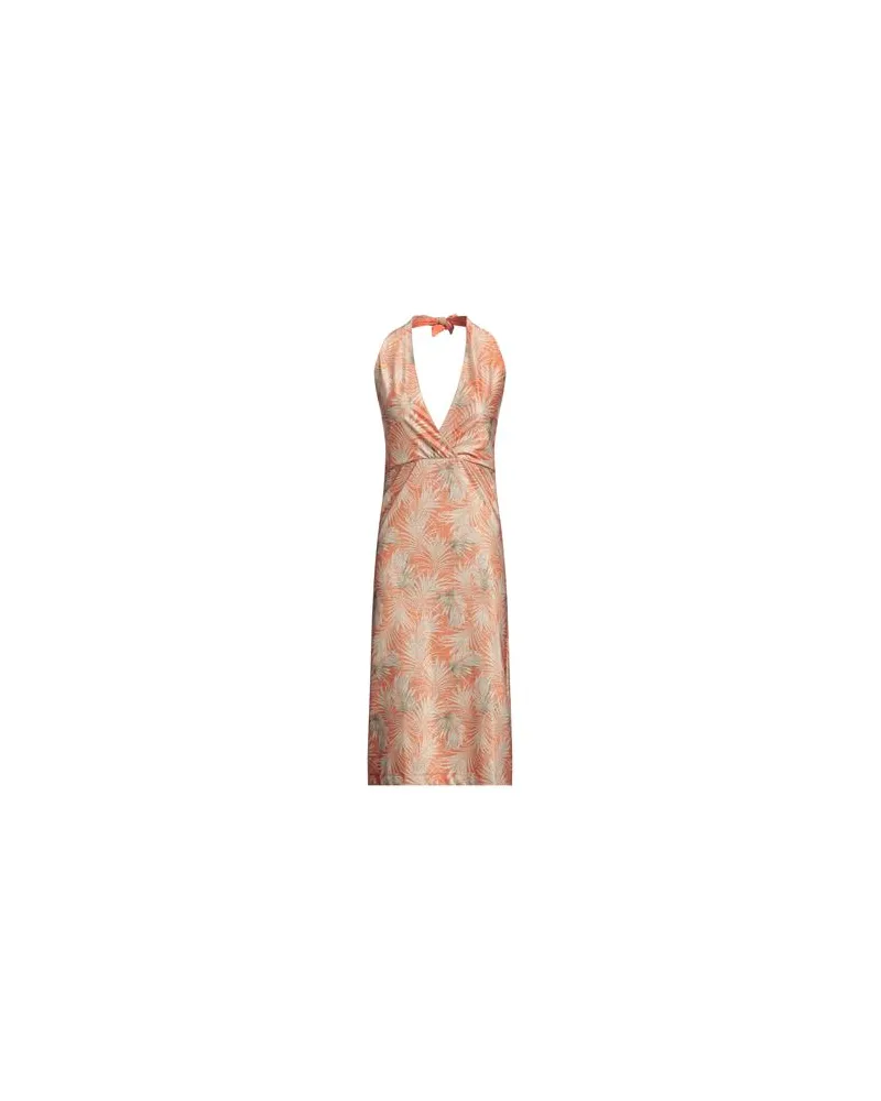 FISICO-Cristina Ferrari KLEIDER - Midi-Kleiderauf YOOX.COM Orange