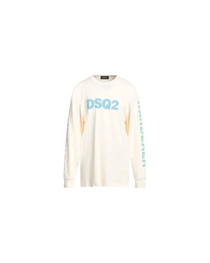 Dsquared2 TOPS - Sweatshirtsauf YOOX.COM Cremeweiß