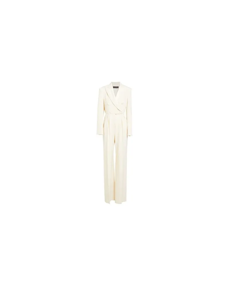 Max Mara OVERALLS - Jumpsuitsauf YOOX.COM Cremeweiß