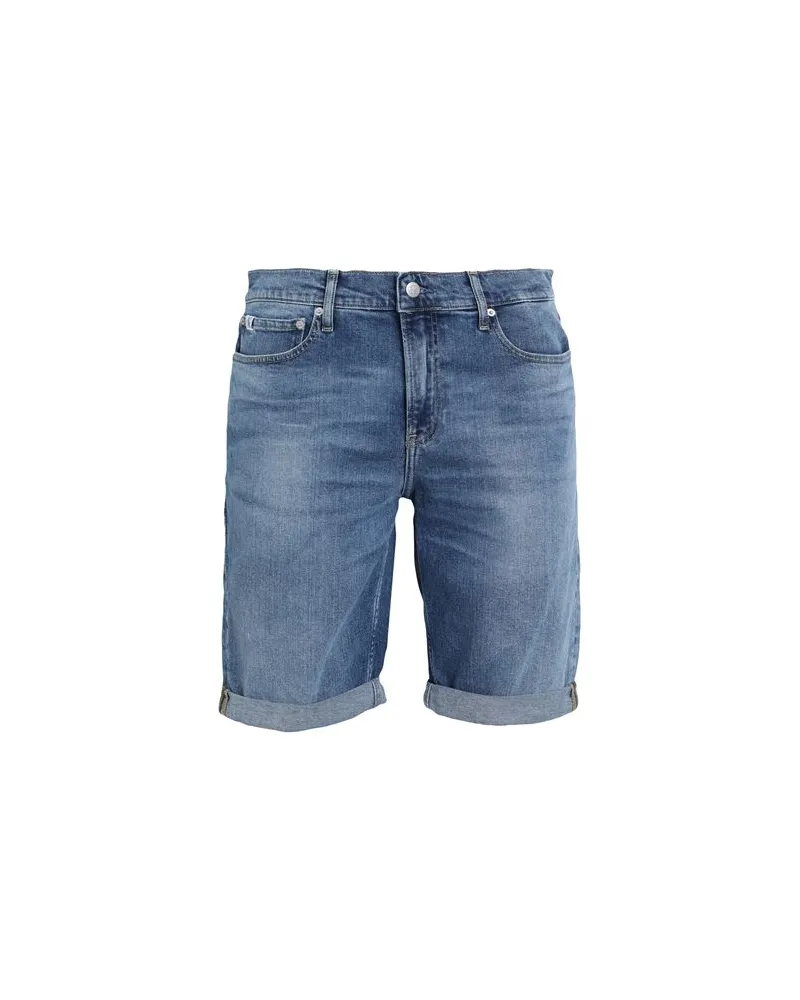 Calvin Klein HOSEN & RÖCKE - Jeansshortsauf YOOX.COM Blau