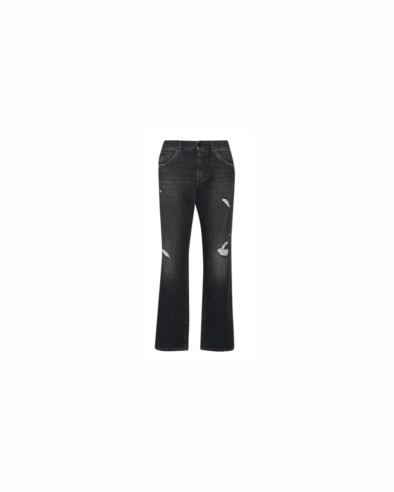 Dolce & Gabbana HOSEN & RÖCKE - Jeanshosenauf YOOX.COM Schwarz
