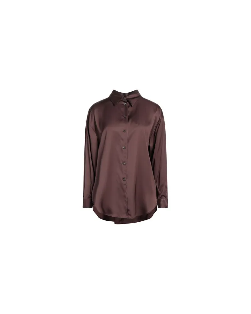 Glanshirt BY SLOWEAR  - TOPS - Hemdenauf YOOX.COM Schokobraun