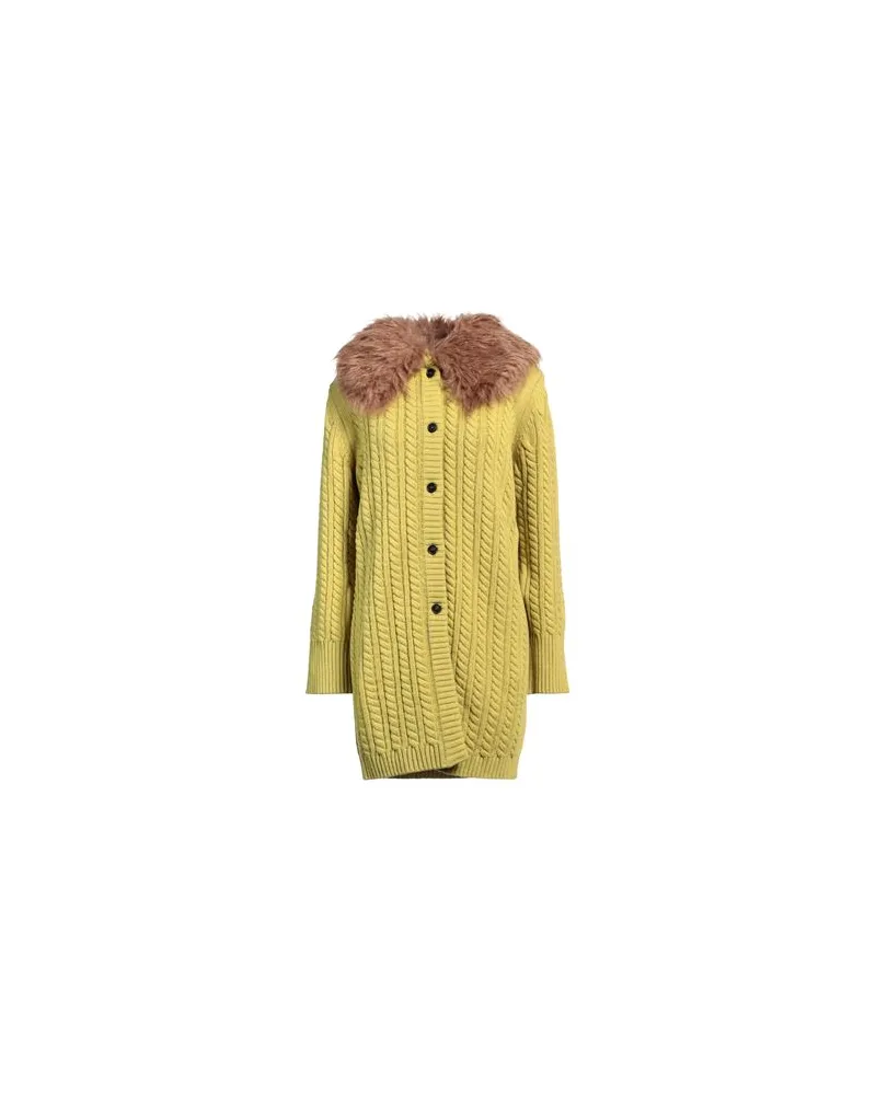 Erika Cavallini STRICKWAREN - Strickjackenauf YOOX.COM Limettengrün