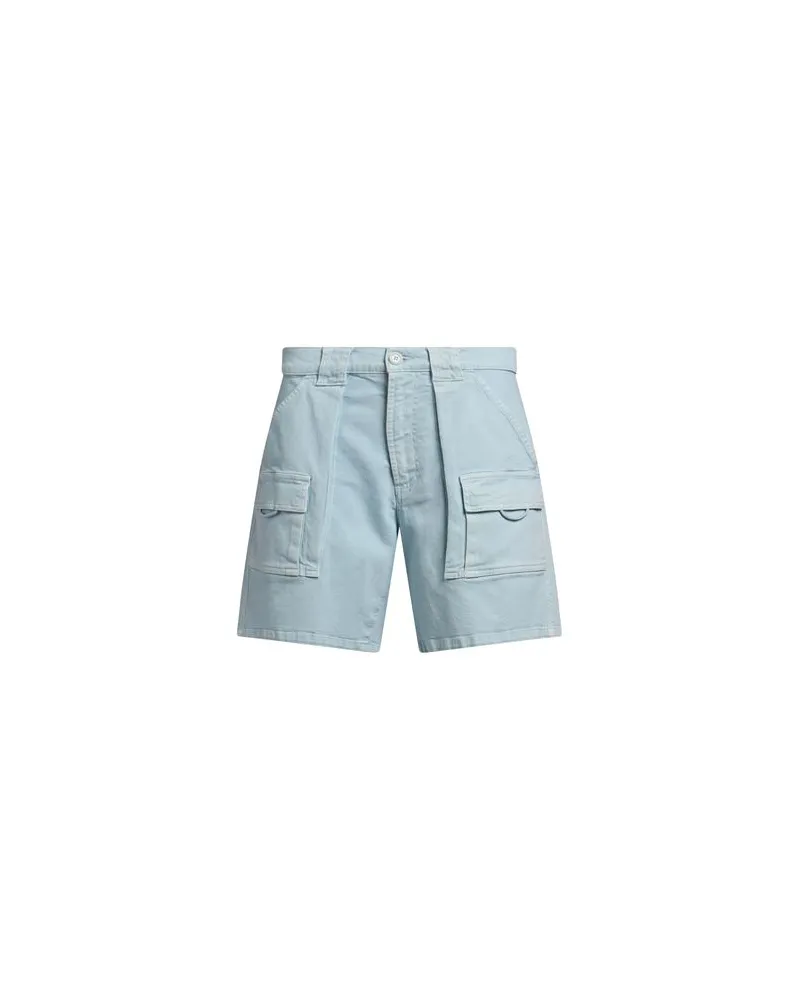 Moschino HOSEN & RÖCKE - Jeansshortsauf YOOX.COM Hellblau