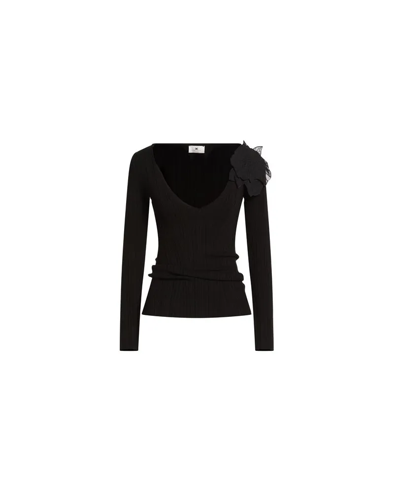 Elisabetta Franchi STRICKWAREN - Pulloverauf YOOX.COM Schwarz