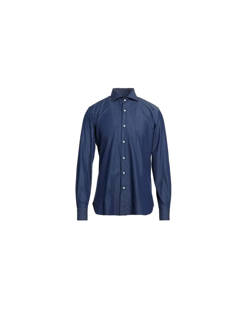 Luigi Borrelli TOPS - Jeanshemdenauf YOOX.COM Blau
