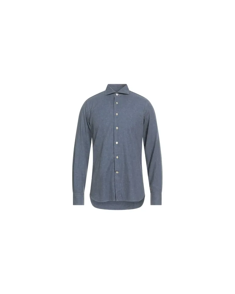 Alessandro Gherardi TOPS - Jeanshemdenauf YOOX.COM Blau