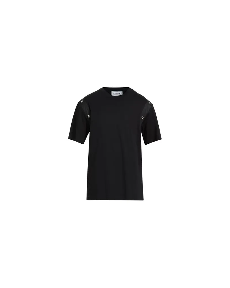 Iceberg T-SHIRT JERSEY  - TOPS - T-shirtsauf YOOX.COM Schwarz