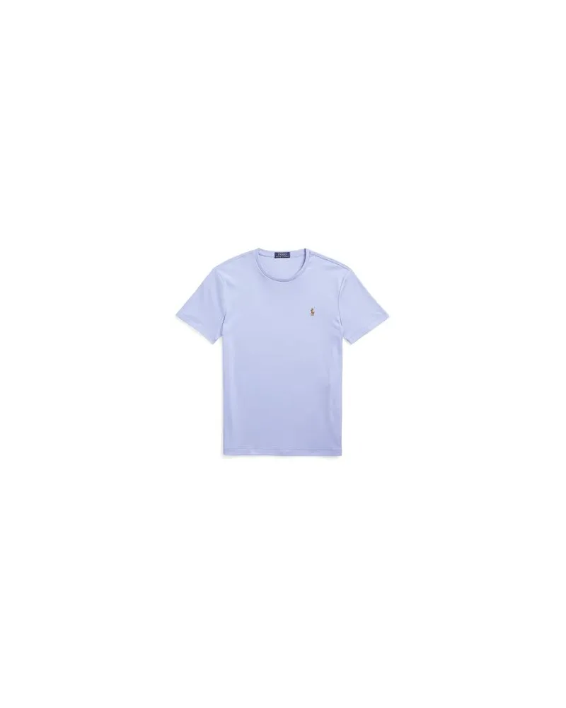Ralph Lauren Custom Slim Fit Soft-Touch Tee  - TOPS - T-shirtsauf YOOX.COM Hellblau