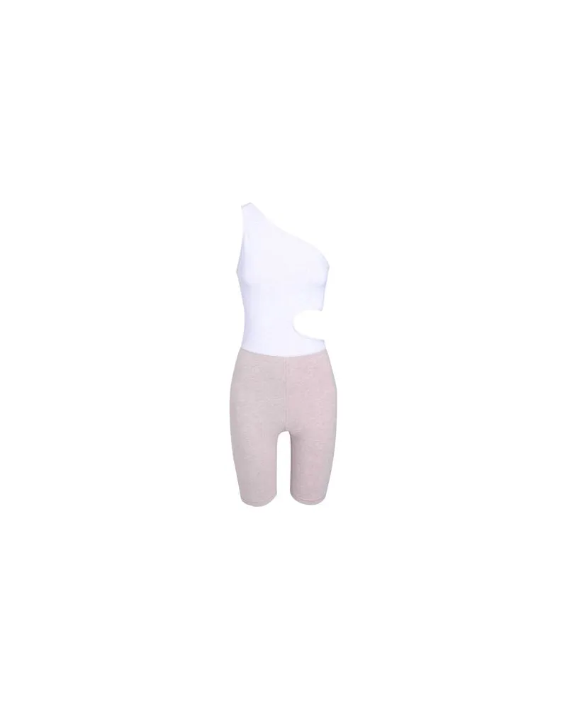 Puma EXHALE ONE SHOULDER LEOTARD  - OVERALLS - Playsuitsauf YOOX.COM Lila