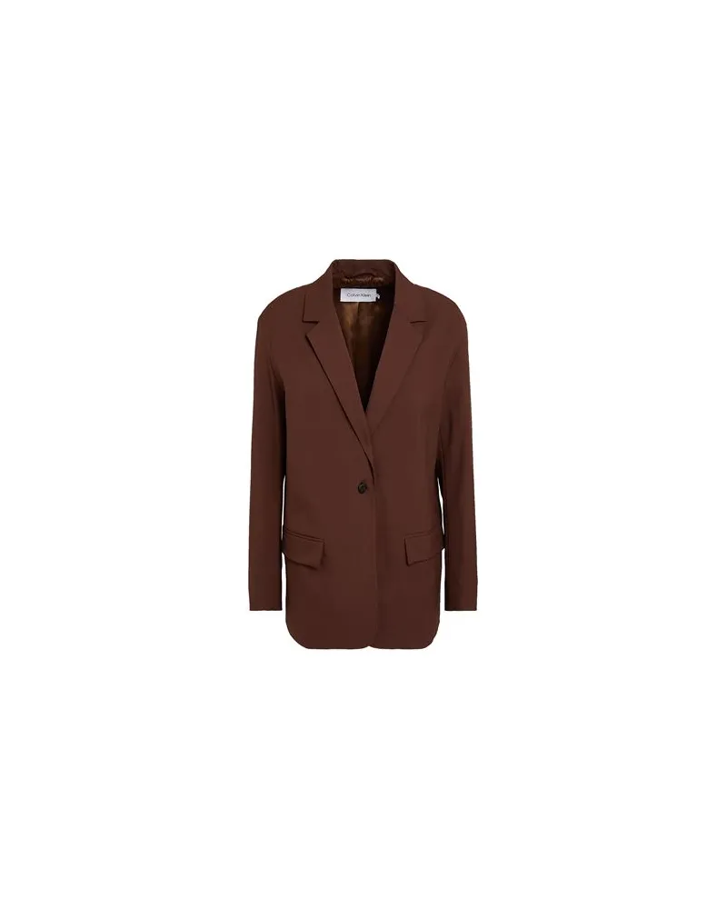 Calvin Klein RELAXED TAILORED BLAZER  - ANZÜGE und CO-ORDS - Blazersauf YOOX.COM Braun