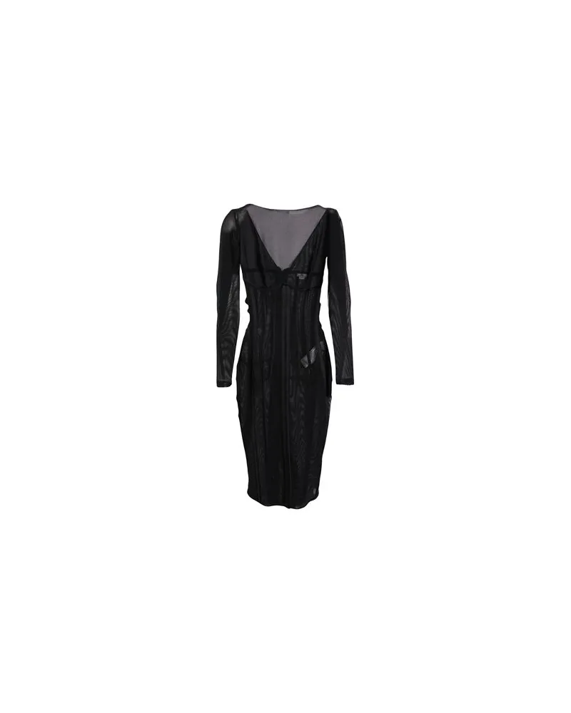 Elisabetta Franchi KLEIDER - Midi-Kleiderauf YOOX.COM Schwarz