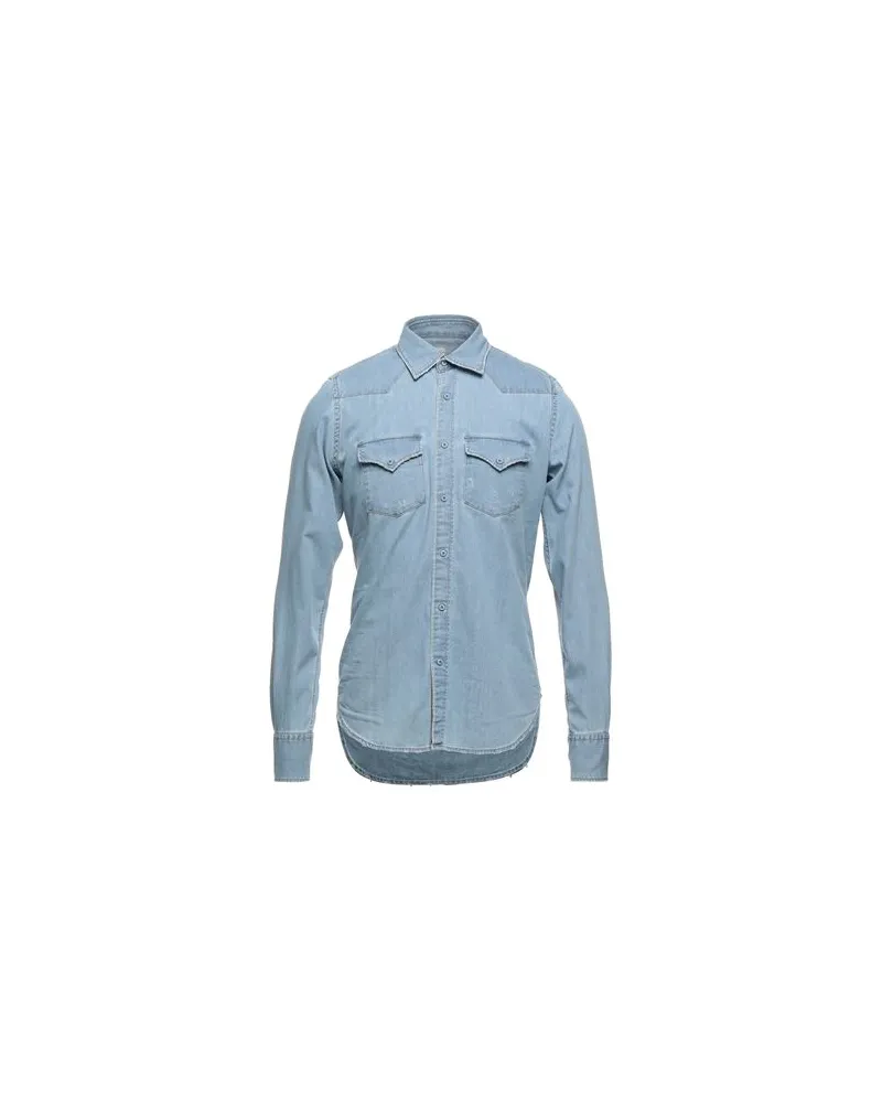 Eleventy TOPS - Jeanshemdenauf YOOX.COM Blau