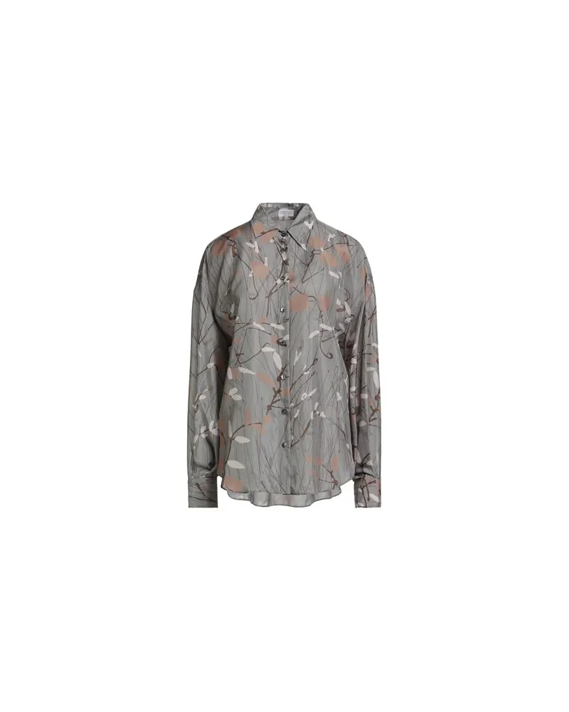 Brunello Cucinelli TOPS - Hemdenauf YOOX.COM Grau