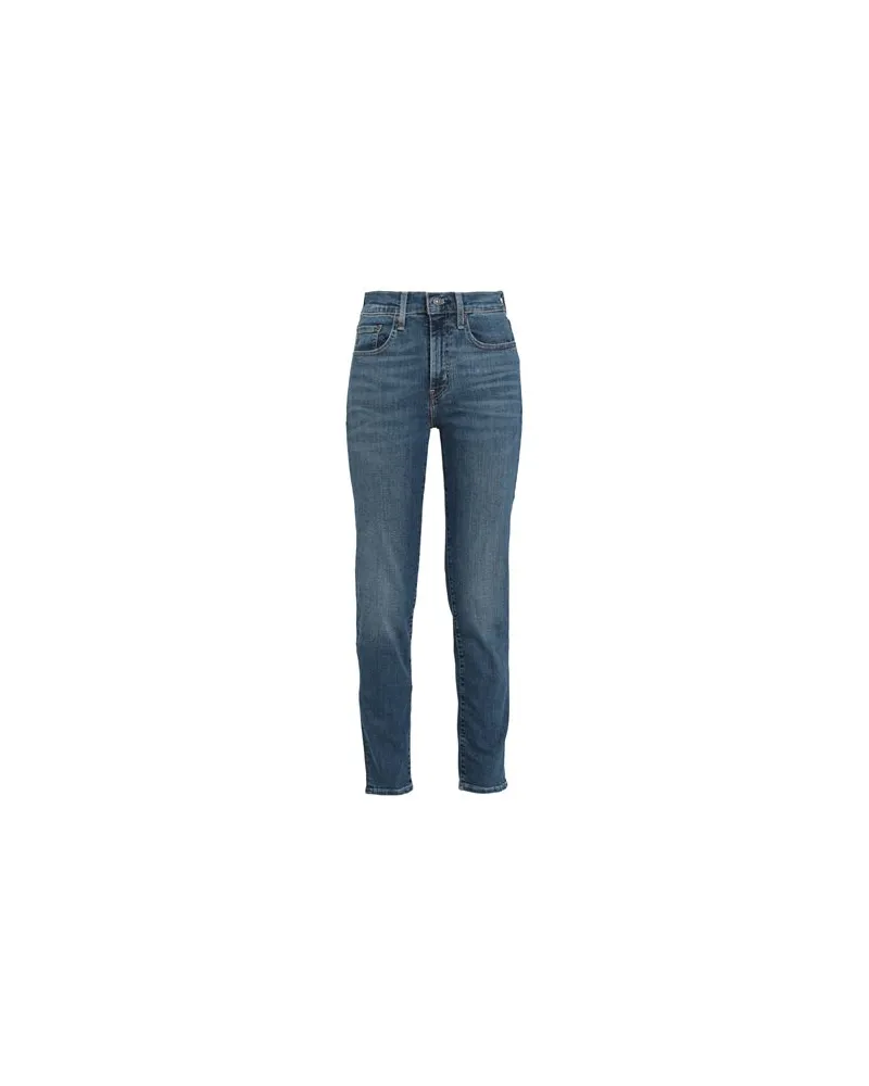 Levi's 724 HIGH RISE STRAIGHT WORN IN  - HOSEN & RÖCKE - Jeanshosenauf YOOX.COM Blau