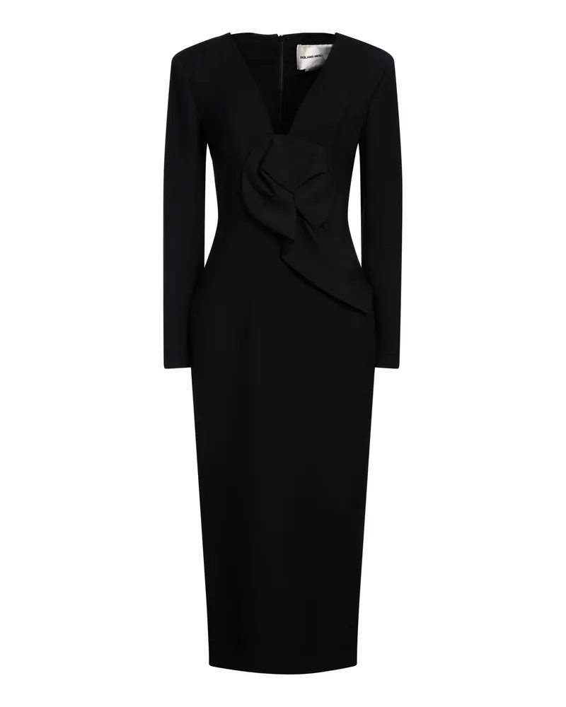 Roland Mouret Midi-Kleid Schwarz