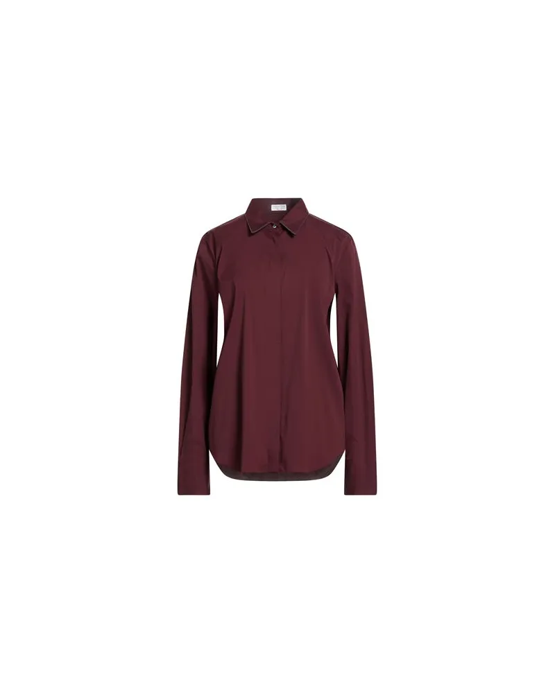 Brunello Cucinelli TOPS - Hemdenauf YOOX.COM Bordeaux