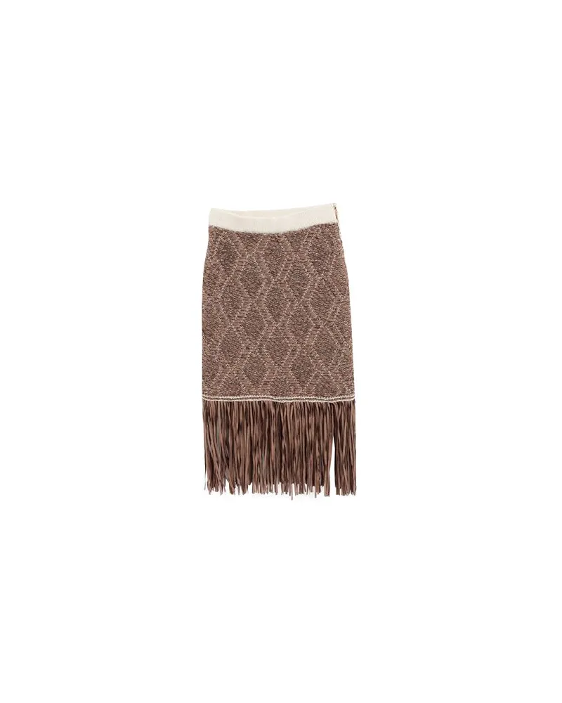 Elisabetta Franchi HOSEN & RÖCKE - Miniröckeauf YOOX.COM Kamel