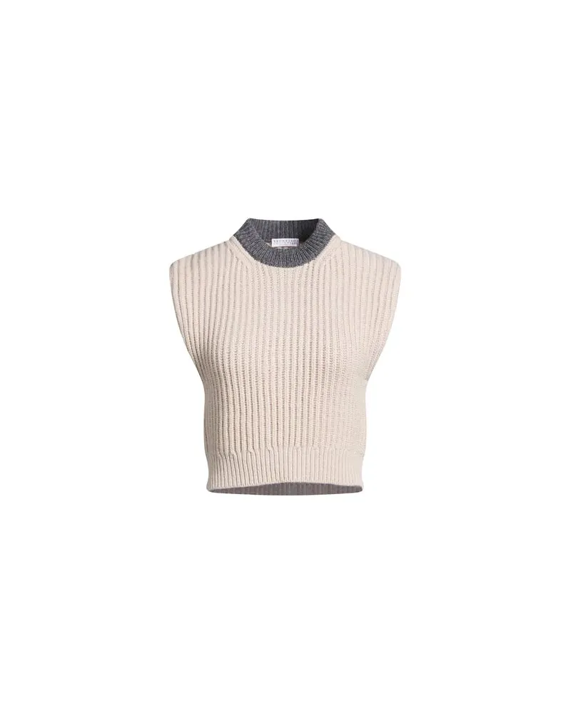 Brunello Cucinelli STRICKWAREN - Pulloverauf YOOX.COM Beige