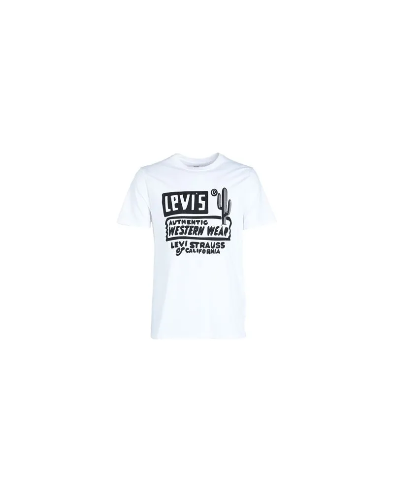 Levi's GRAPHIC CREWNECK TEE WHITES  - TOPS - T-shirtsauf YOOX.COM Weiß