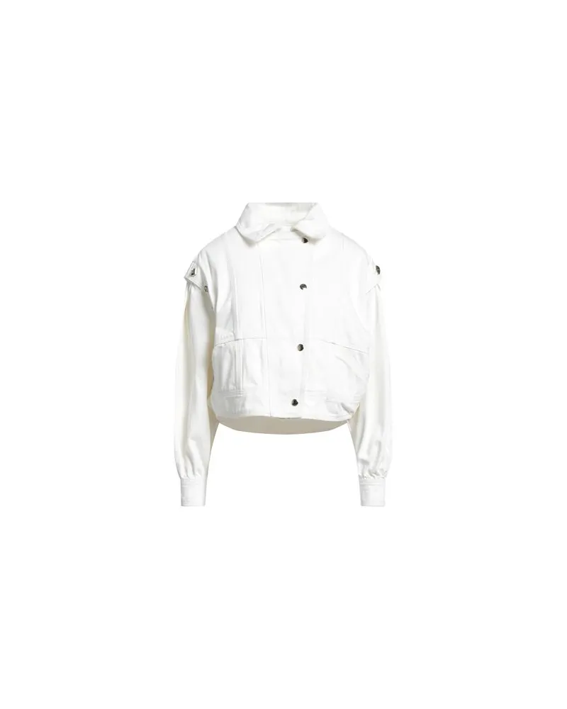 Twin-Set JACKEN & MÄNTEL - Jeansjacken/Mäntelauf YOOX.COM Weiß