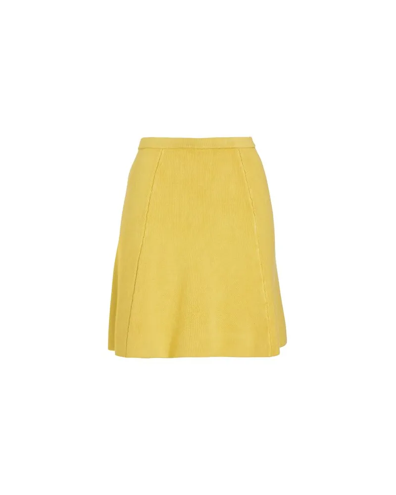 8 by Yoox VISCOSE BLEND KNIT MINI SKIRT  - HOSEN & RÖCKE - Miniröckeauf YOOX.COM Gelb