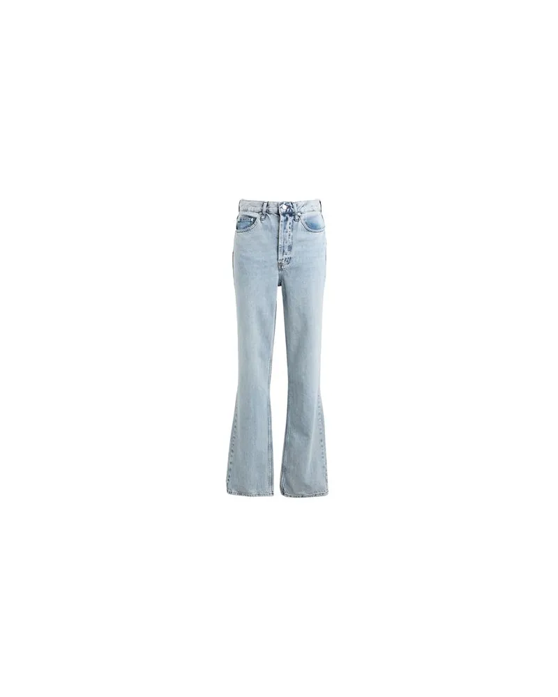 Topshop HOSEN & RÖCKE - Jeanshosenauf YOOX.COM Blau