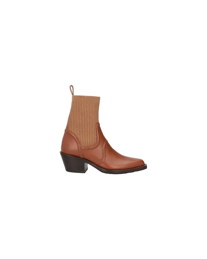 Chloé SCHUHE - Stiefelettenauf YOOX.COM Lederfarben