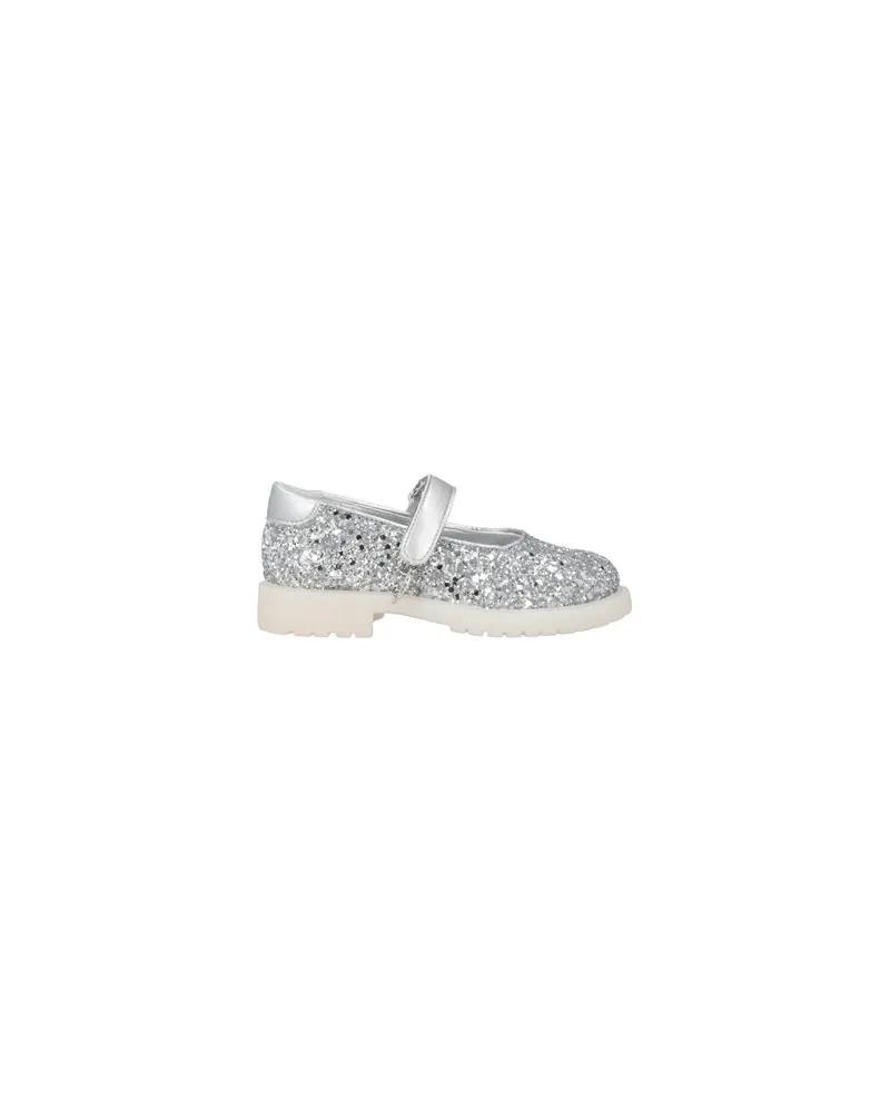 Monnalisa BALLERINA TRUCK GLITTER G - SCHUHE - Ballerinasauf YOOX.COM Silber