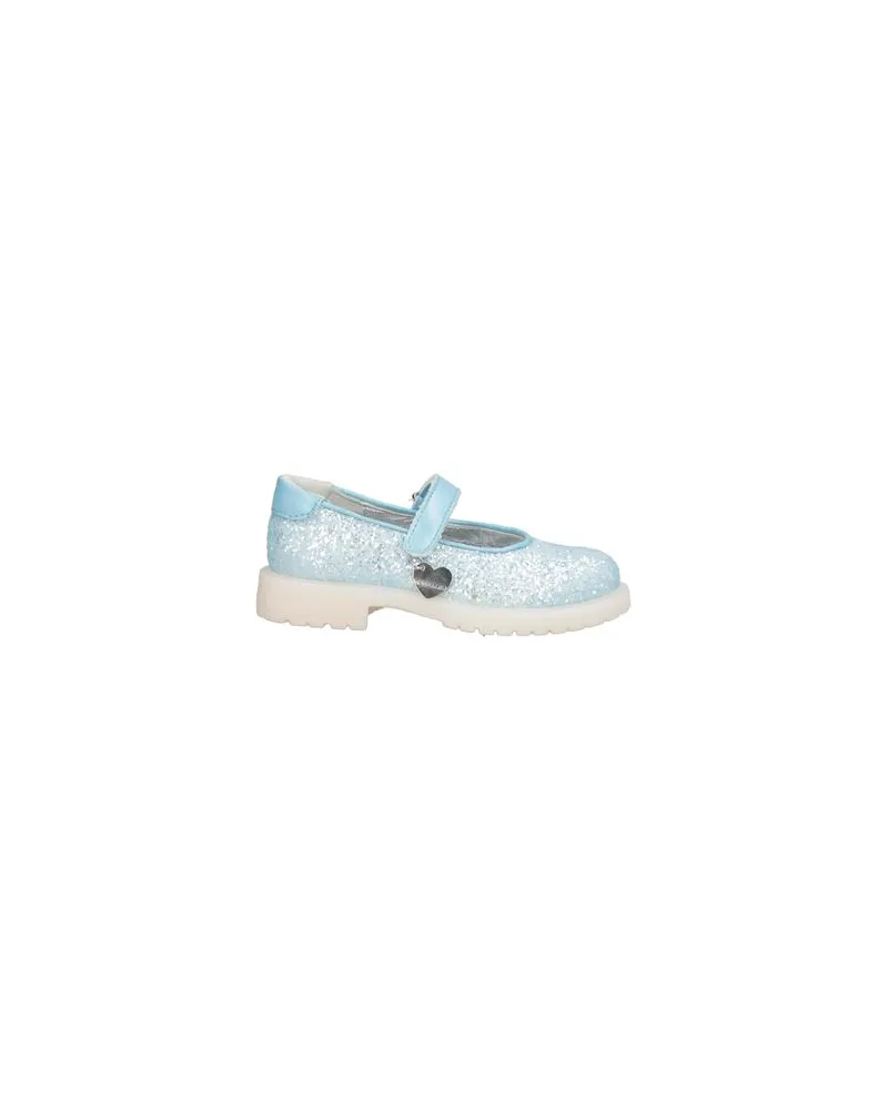 Monnalisa BALLERINA TRUCK GLITTER G - SCHUHE - Ballerinasauf YOOX.COM Himmelblau