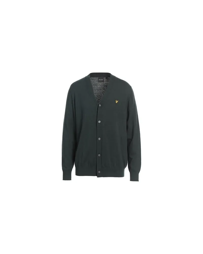 Lyle & Scott VINTAGE - STRICKWAREN - Strickjackenauf YOOX.COM Dunkelgrün