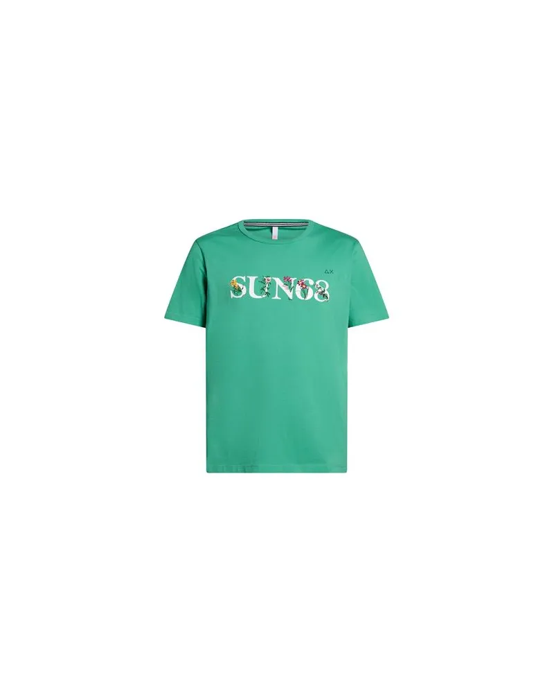 Sun68 TOPS - T-shirtsauf YOOX.COM Smaragdgrün