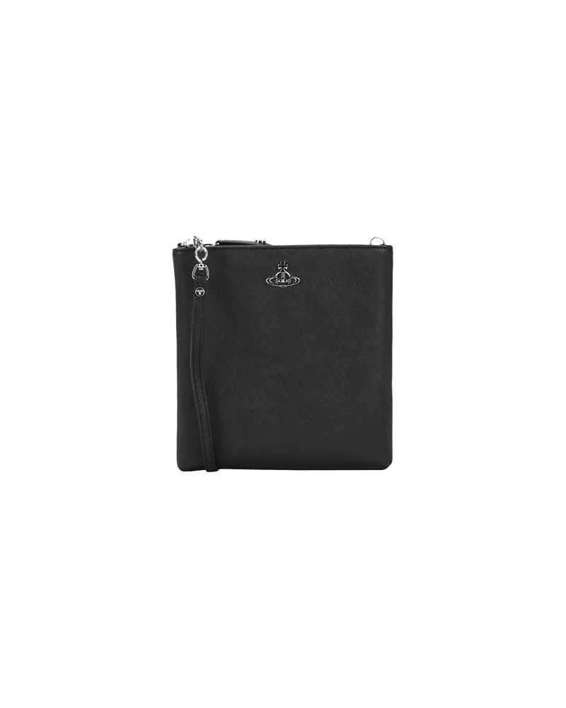 Vivienne Westwood DERBY NEW SQUARE CROSSBODY - TASCHEN - Umhängetascheauf YOOX.COM Schwarz