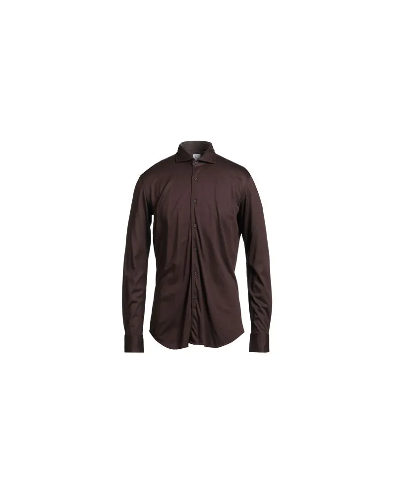 XACUS TOPS - Hemdenauf YOOX.COM Dunkelbraun