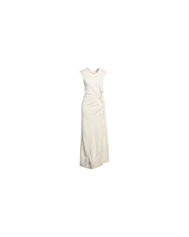 Jil Sander KLEIDER - Maxi-Kleiderauf YOOX.COM Elfenbein