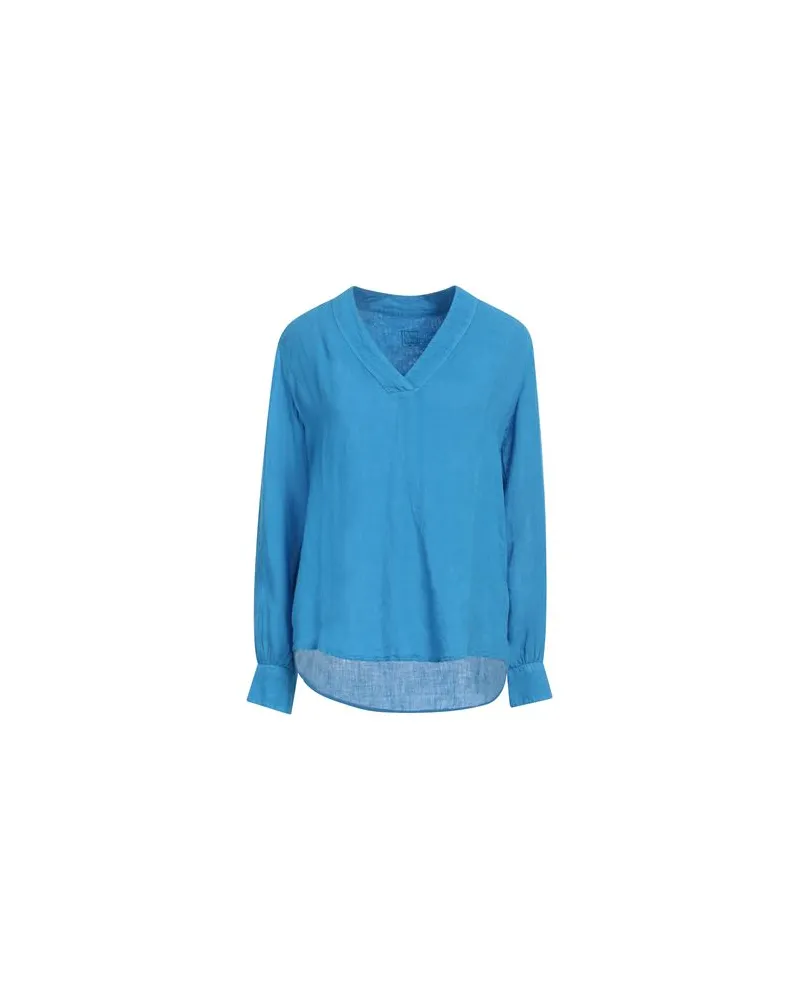 120% Lino TOPS - Topsauf YOOX.COM Azurblau