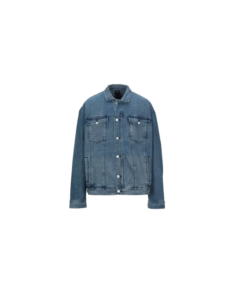 Armani Exchange JACKEN & MÄNTEL - Jeansjacken/Mäntelauf YOOX.COM Blau
