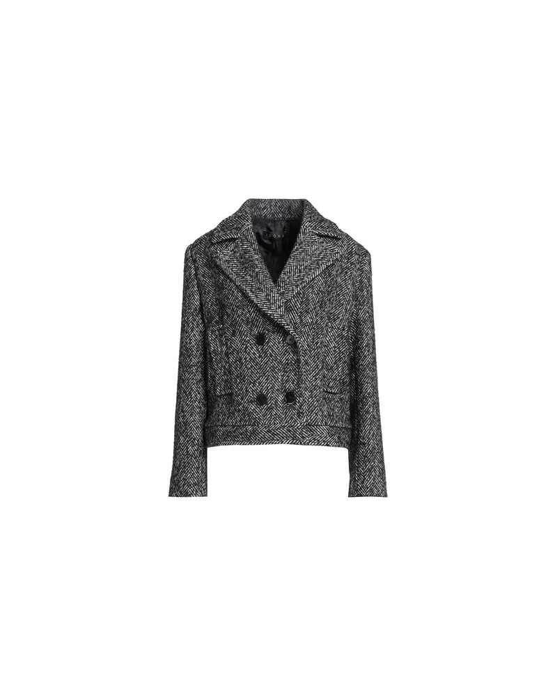 Icona By Kaos JACKEN & MÄNTEL - Mäntelauf YOOX.COM Schwarz